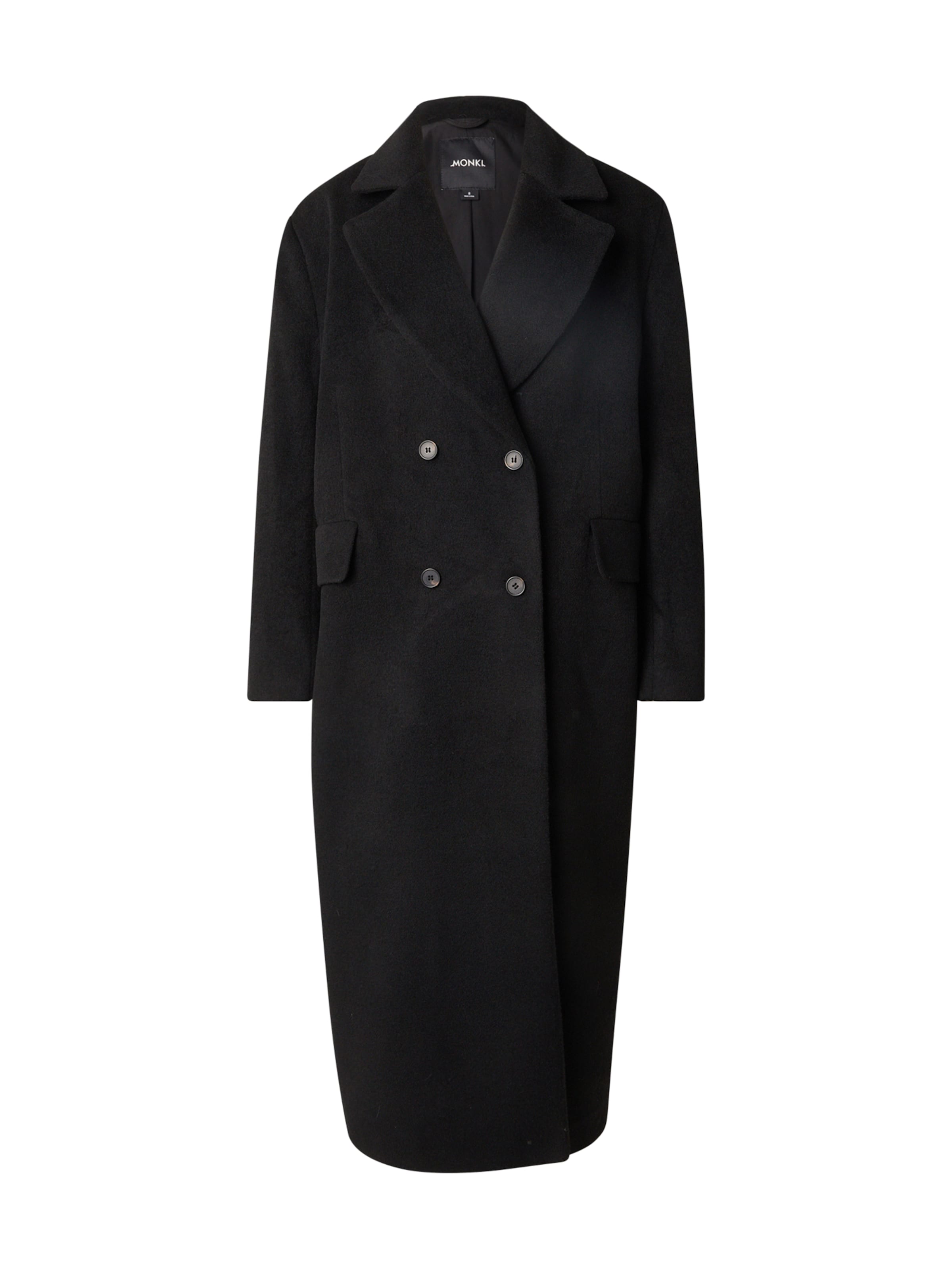 Monki Демисезонное пальто в Черный: спереди