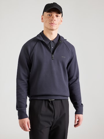 BOSS Green Collegepaita värissä sininen: etupuoli