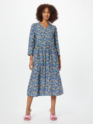 Robe 'TILLA' ICHI en bleu : devant