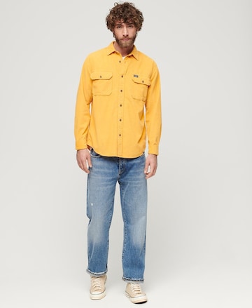 Superdry Regular fit Overhemd in Geel