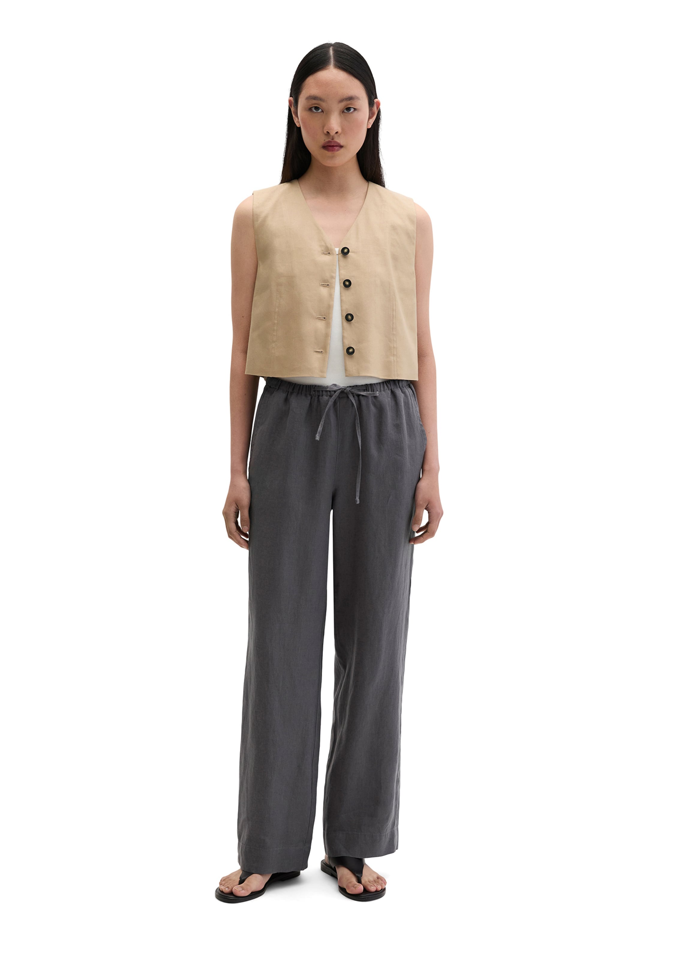 Loosefit Pantalon Marc O'Polo en gris