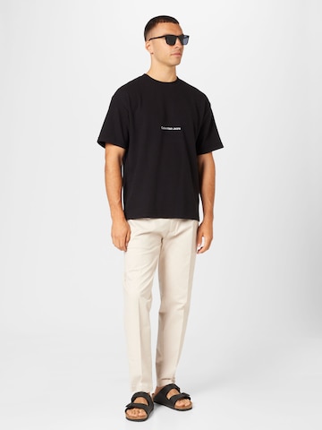 Calvin Klein tavaline Voltidega püksid, värv beež