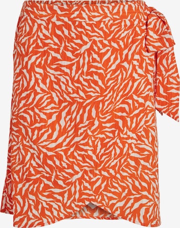 VILA Skirt 'Sille Aria' in Orange: front