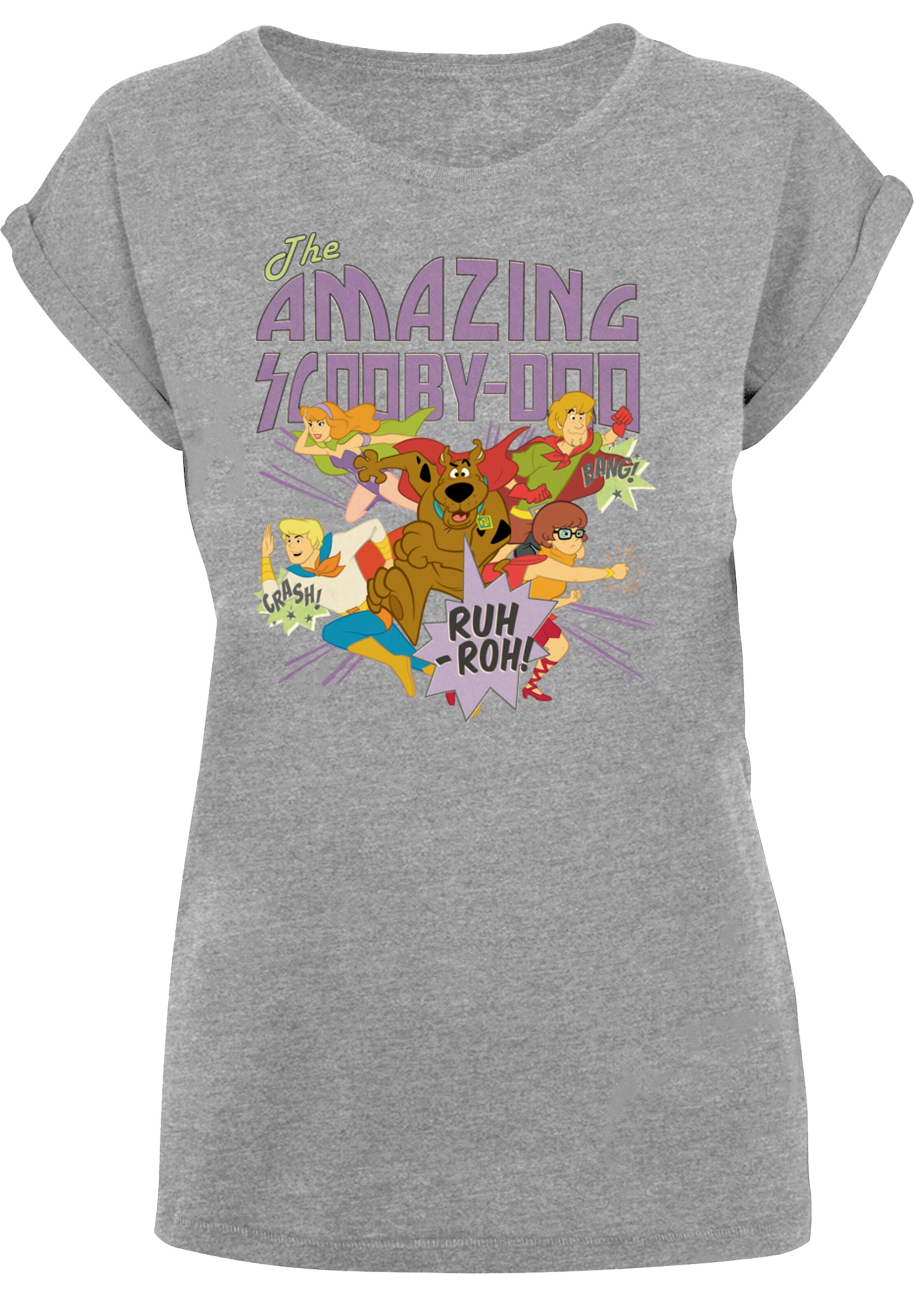 F4NT4STIC Shirt in Grijs: voorkant