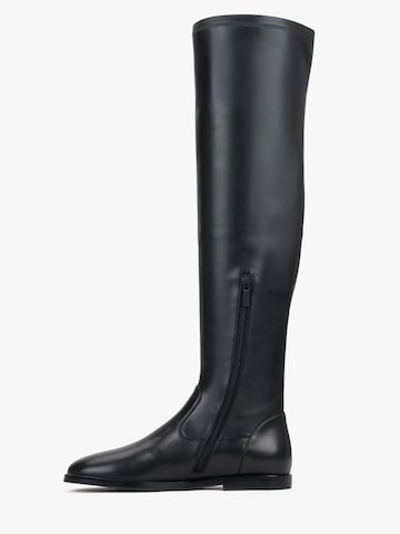 Estro Over the Knee Boots '530-2106' in Black: front