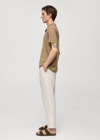 MANGO MAN Tapered Hose 'Nino' in Beige