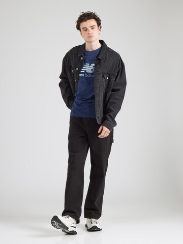 Tricou de la new balance pe albastru