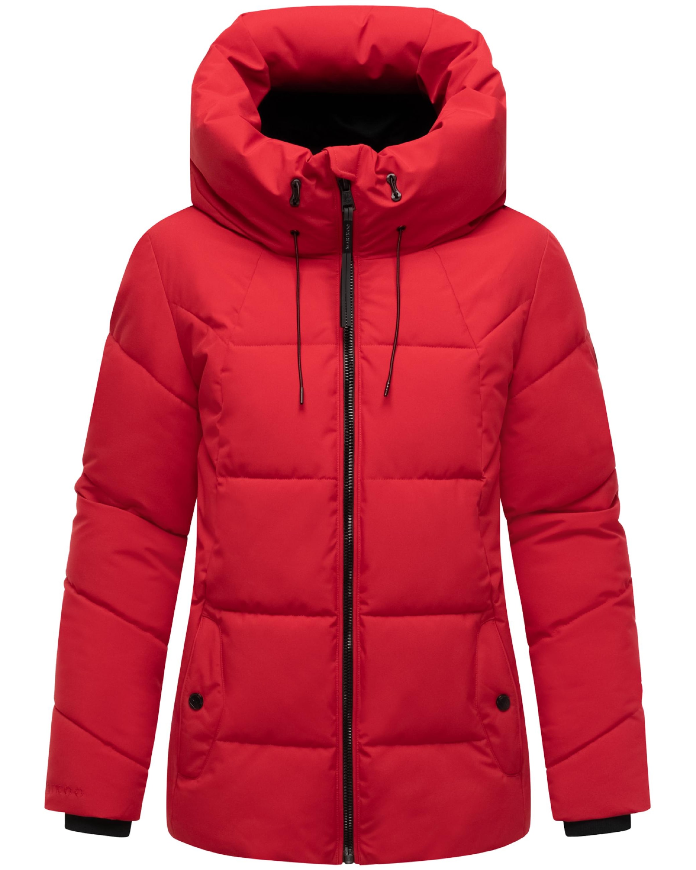 MARIKOO Χειμερινό μπουφάν 'Kuscheltatze XVI' σε κόκκινο: μπροστά