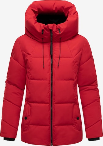 Veste d’hiver 'Kuscheltatze XVI' MARIKOO en rouge : devant