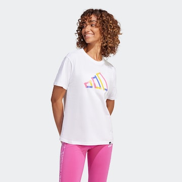 ADIDAS SPORTSWEAR Функционална тениска 'Tech Fill' в бяло: отпред