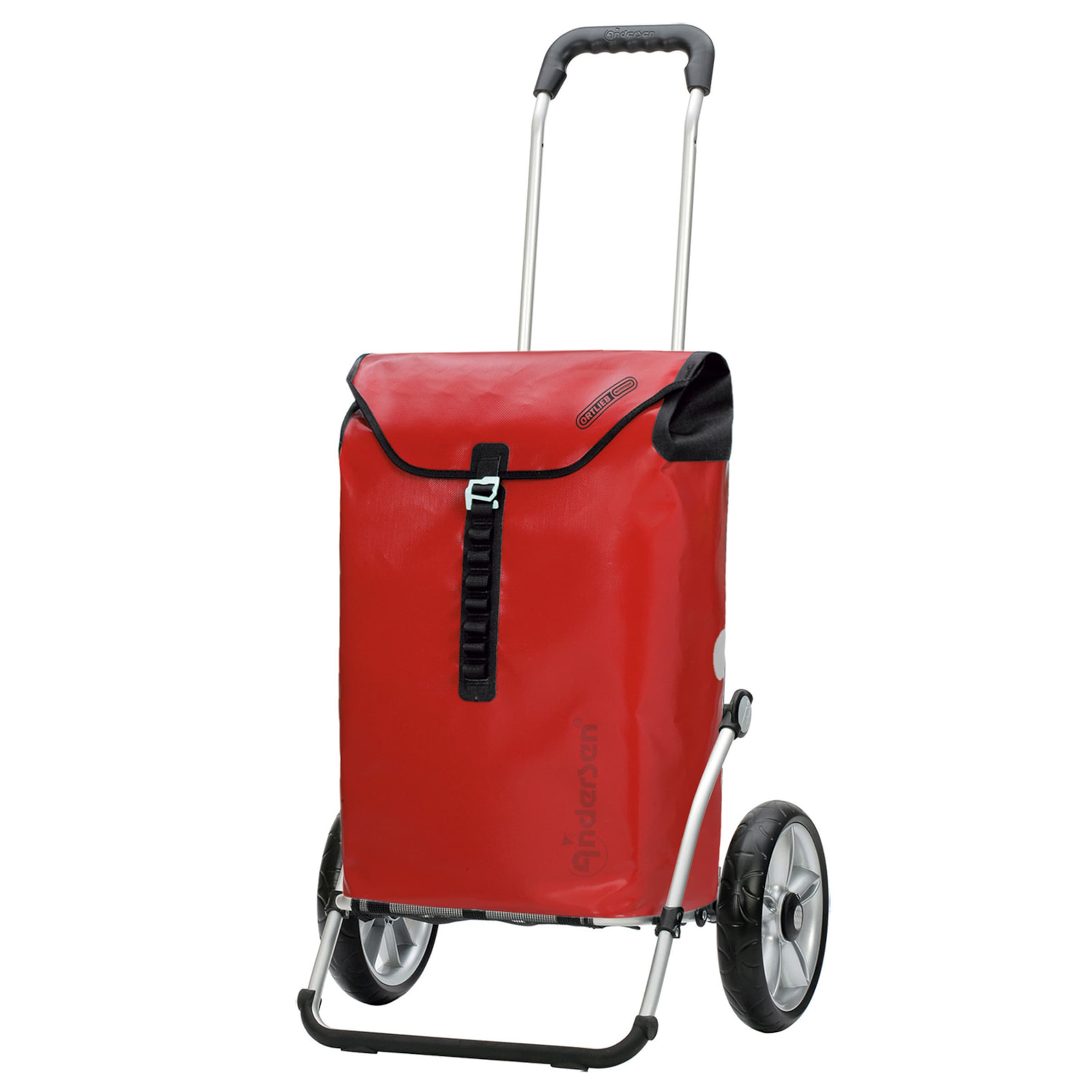 Andersen Shopper Einkaufstrolley  'Royal  Ortlieb ' in Rot: Vorderseite