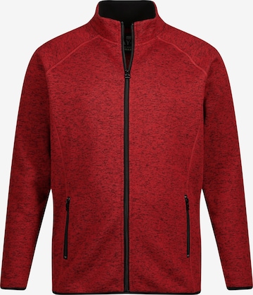 Veste en polaire JAY-PI en rouge : devant