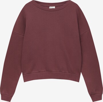 Pull&Bear Majica | rdeča barva: sprednja stran