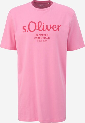 s.Oliver Red Label Big & Tall Shirt in Pink: front