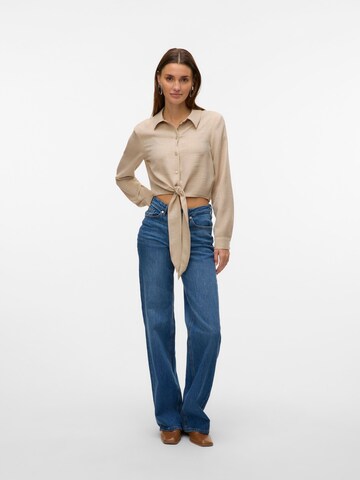 VERO MODA Bluse 'VMMELANEY' i beige