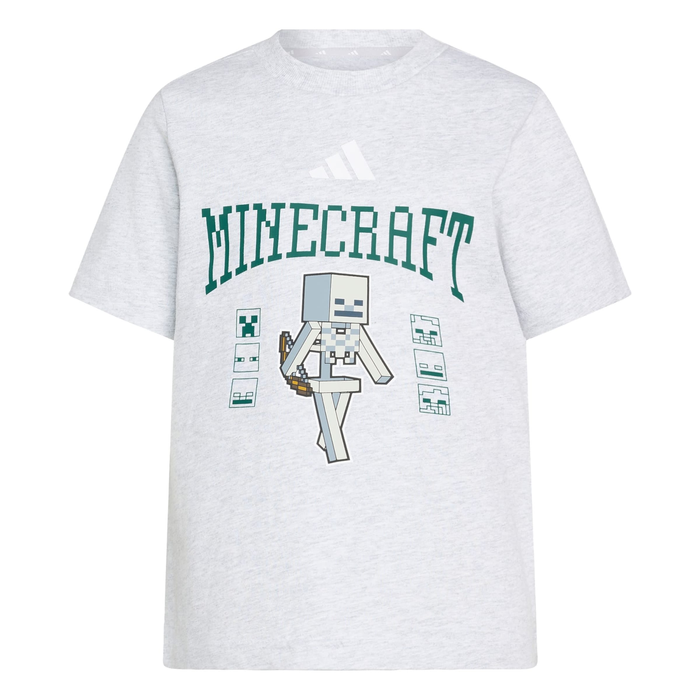 T-Shirt fonctionnel 'Minecraft' ADIDAS SPORTSWEAR en gris : devant