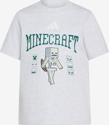 ADIDAS SPORTSWEARTehnička sportska majica 'Minecraft' - siva boja: prednji dio