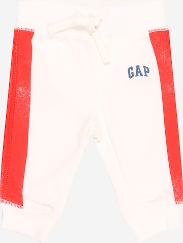 GAP Zúžený Kalhoty – bílá: přední strana