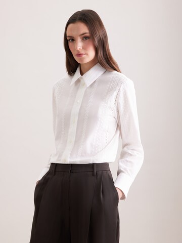 SEIDENSTICKER Blouse 'February Drop 261' in White