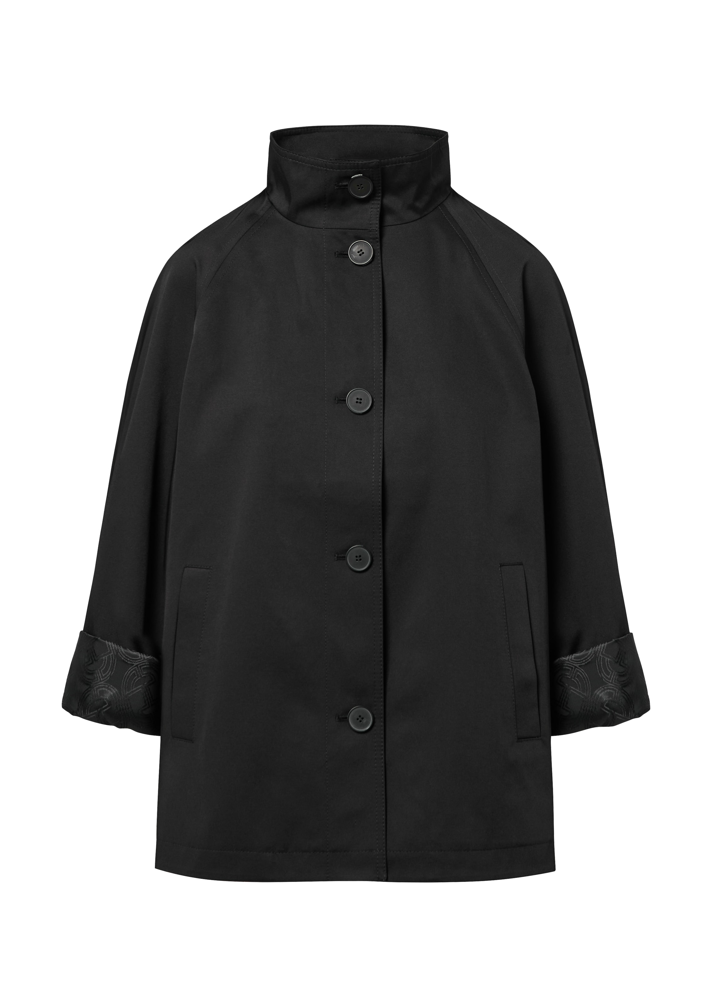 Veste mi-saison COMMA en noir : devant