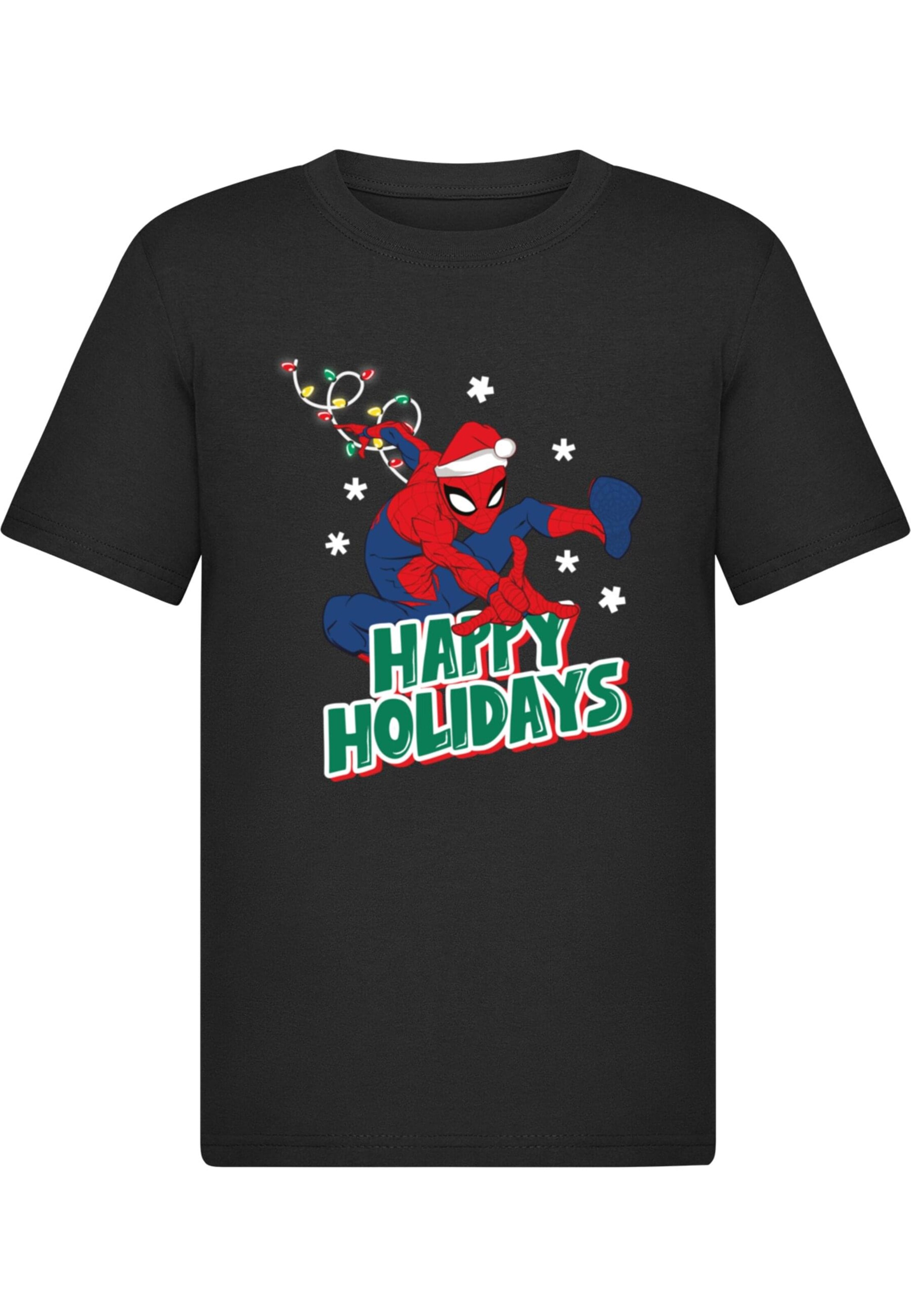 ABSOLUTE CULT T-Shirt 'Spider-Man' in Schwarz: Vorderseite