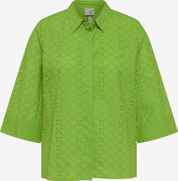 Ulla Popken Blouse in Groen: voorkant