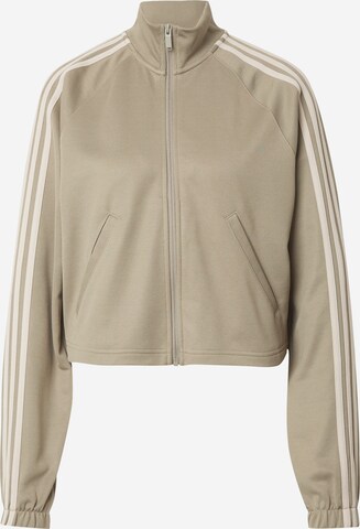 ADIDAS ORIGINALS Sweatjacke 'WARM UP' in Beige: predná strana