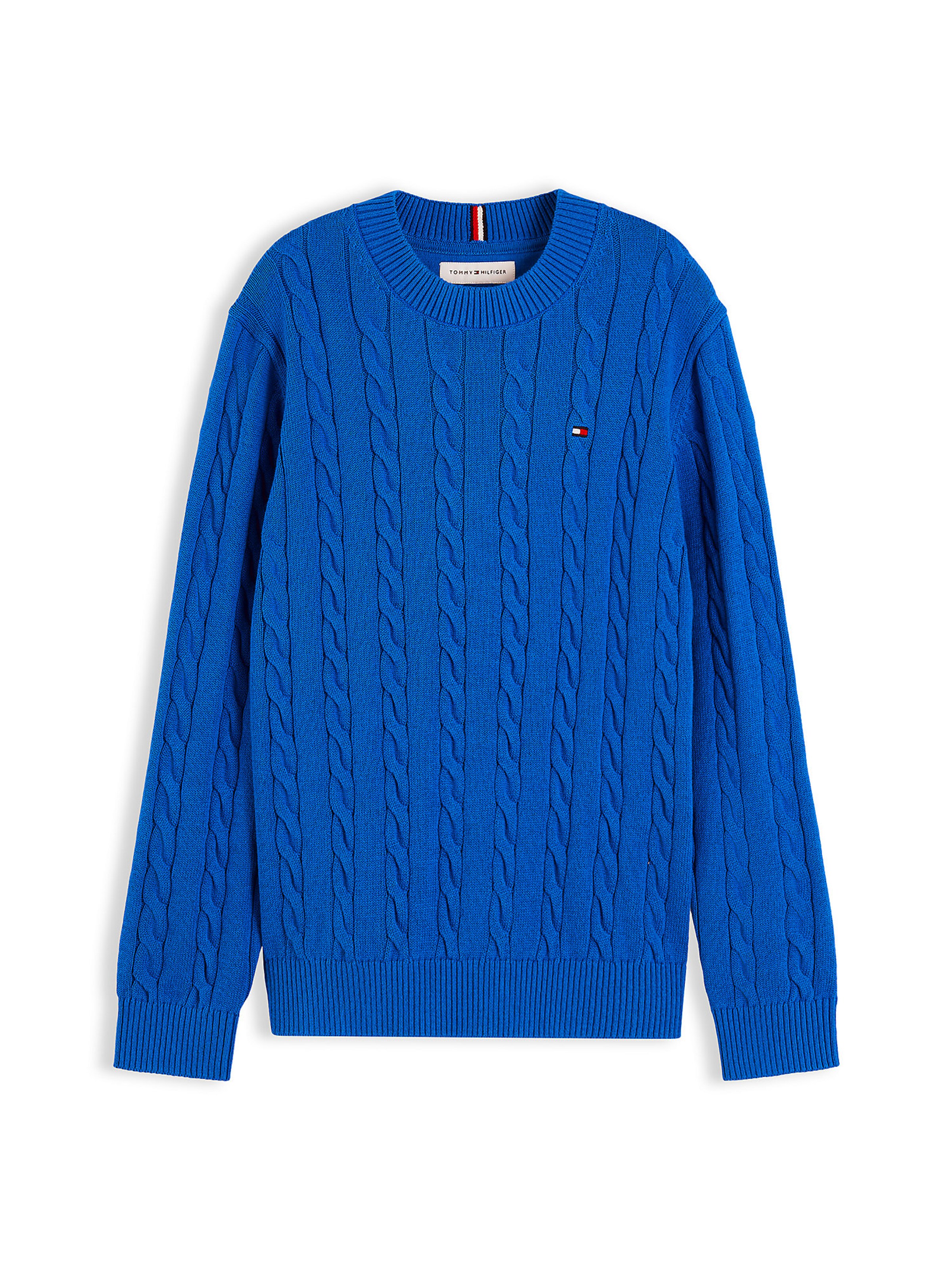 TOMMY HILFIGER Sweater 'Essential' in Blue: front