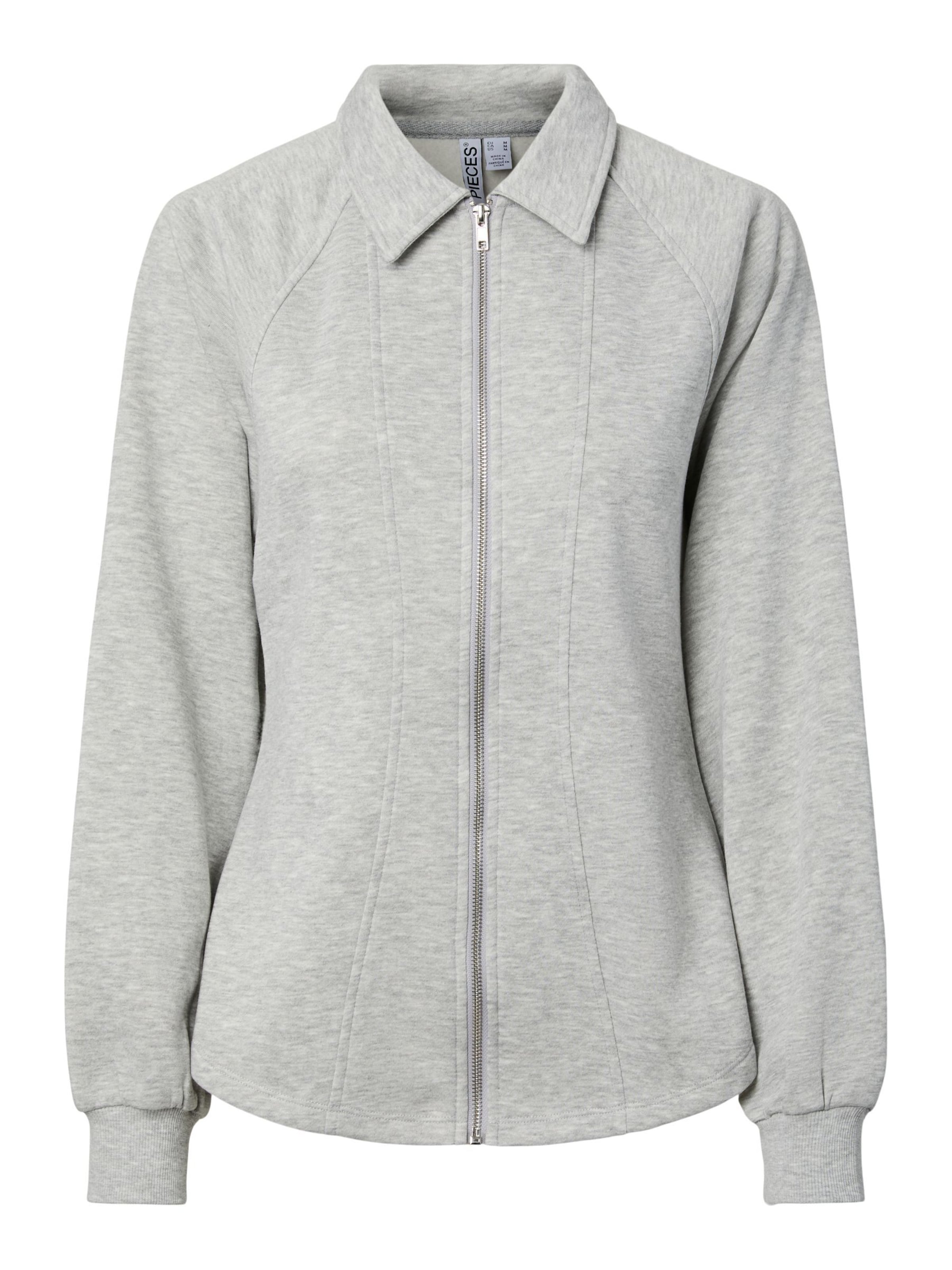 Veste de survêtement 'PCFilucca' PIECES en gris : devant