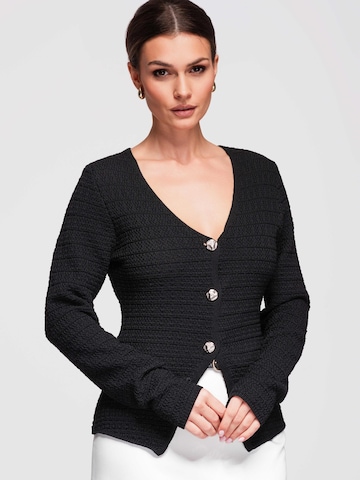 Ombre Gebreid vest in Zwart