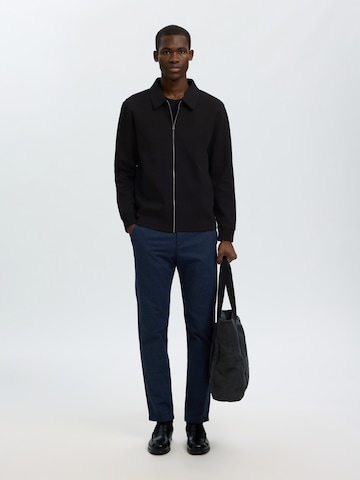 SELECTED - Sudadera con cremallera 'SLMTOM' en negro