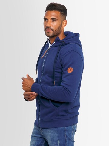 Alessandro Salvarini Sweatjacke 'Geenio' in Blau