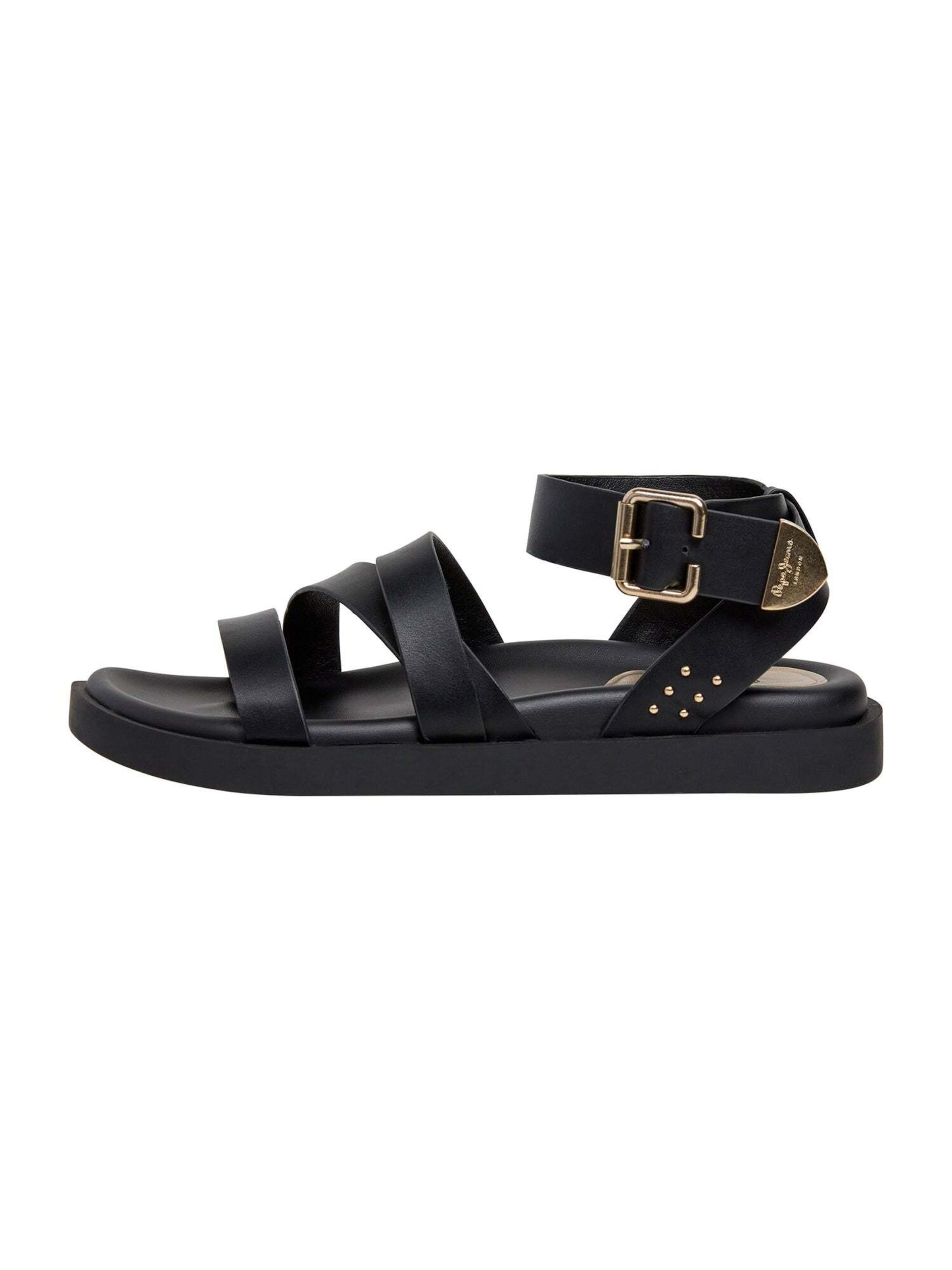 Sandales 'Sade Sweet' Pepe Jeans en noir : devant