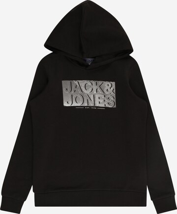 Jack & Jones Junior Sweatshirt 'PETER' in Schwarz: predná strana