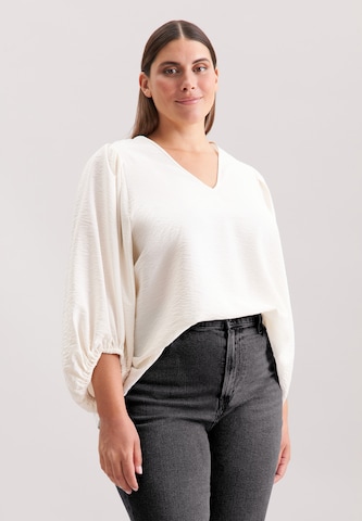 SEIDENSTICKER Blouse ' Schwarze Rose ' in White: front