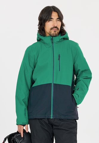 Whistler Athletic Jacket 'Drizzle' in Green: front