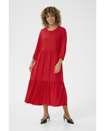 Robe 'Tiah' Cream en rouge : devant