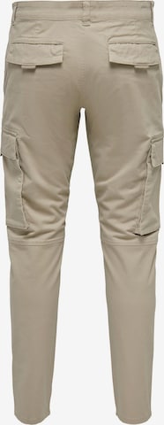 Regular Pantalon cargo 'Next' Only & Sons en beige