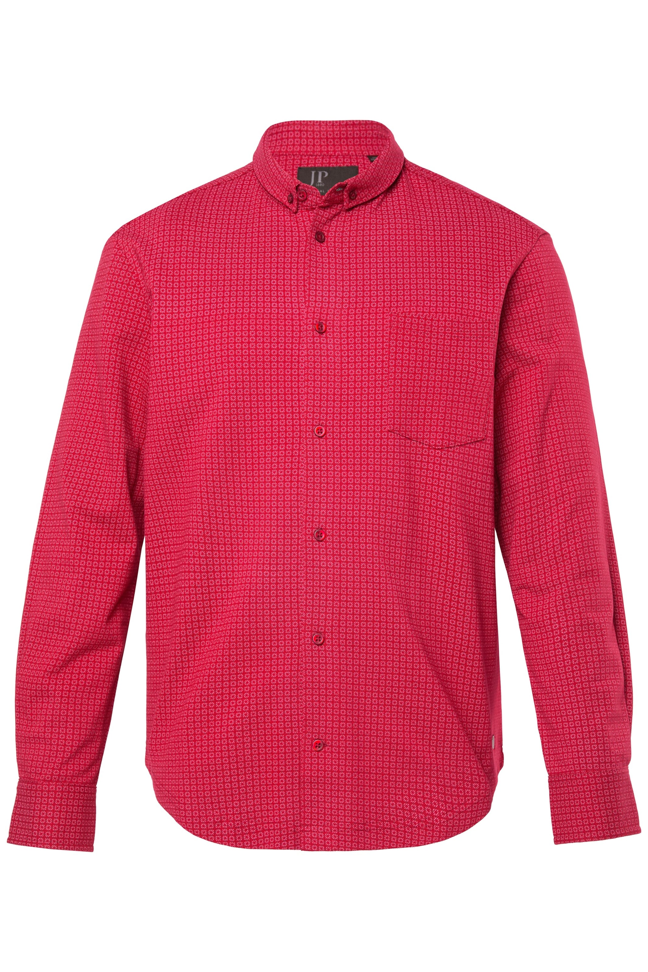 JP1880 Regular fit Overhemd in Rood: voorkant