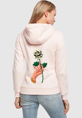 Mister Tee Sweatshirt 'Love Is Blind Love Is Cruel' in Pink: front