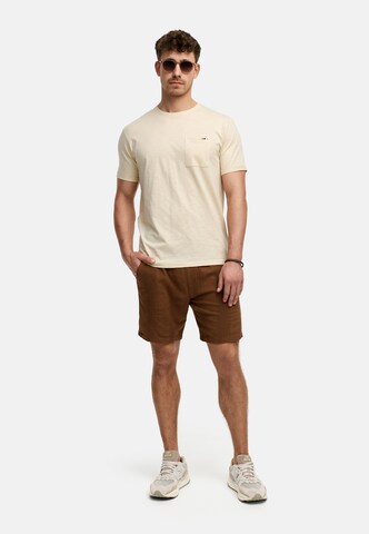 INDICODE JEANS Shirt 'Andorra' in Beige