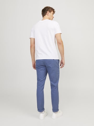 JACK & JONES Slimfit Παντελόνι τσίνο 'MARCO FURY' σε μπλε