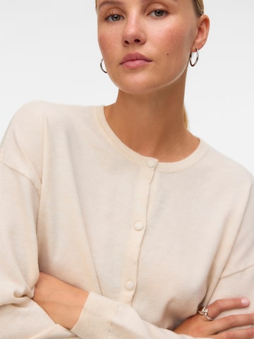 VERO MODA Knit Cardigan 'VMMARINA' in Beige