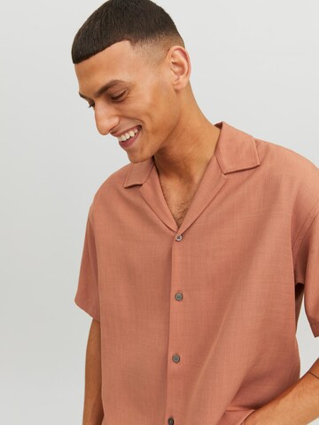 JACK & JONES Regular fit Overhemd 'Jude' in Oranje