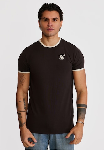 SikSilk - Camisa em castanho: frente