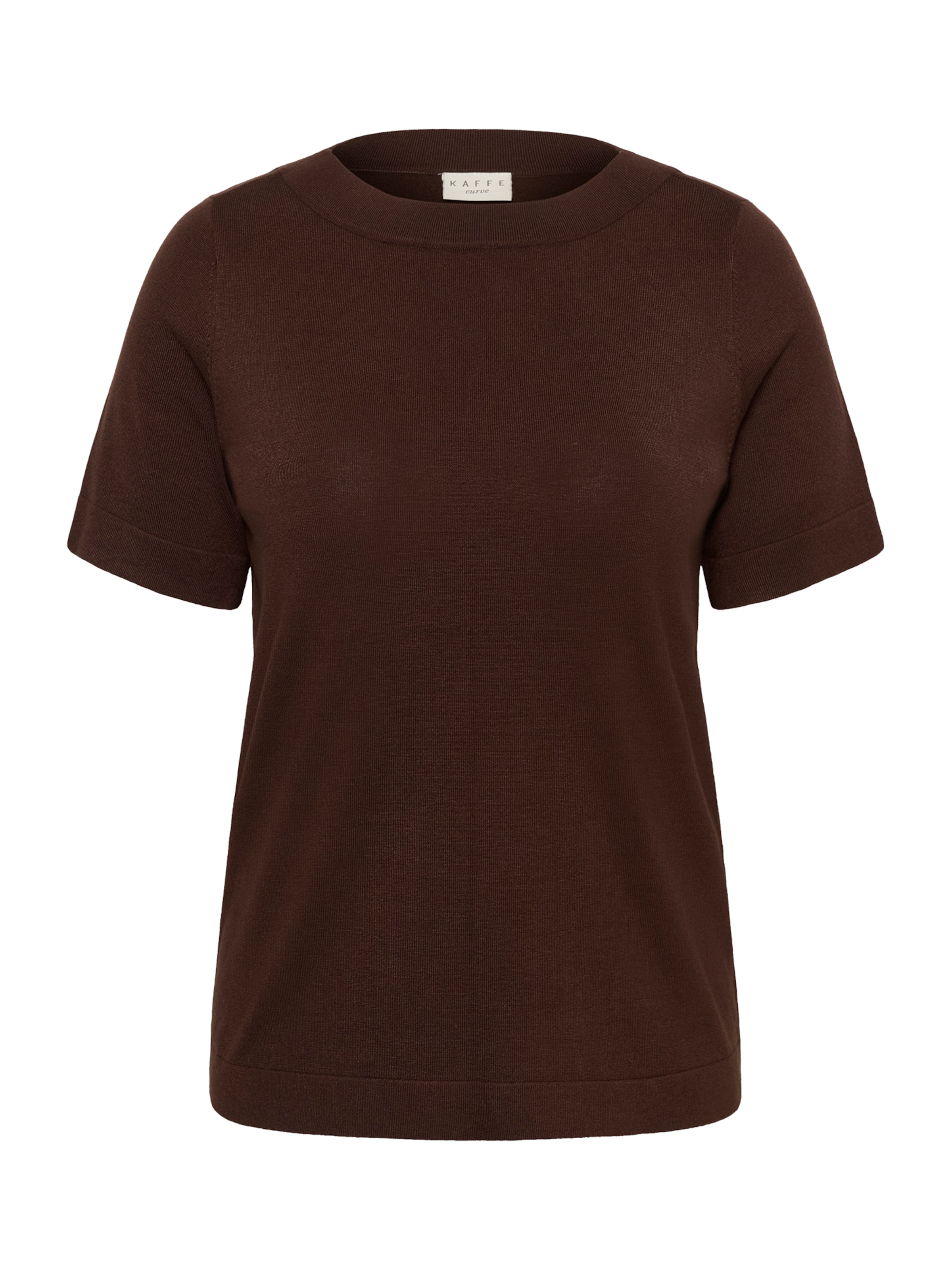 KAFFE CURVE - Jersey 'KCLizzy' en marrón: frente