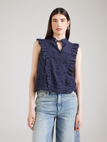 YAS Blouse 'YASLUMA' in Blue: front