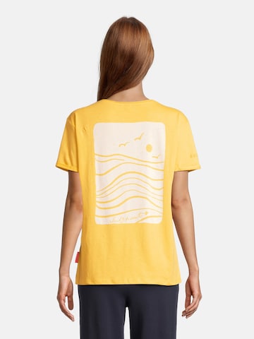 T-shirt 'Otten' salzhaut en jaune : devant