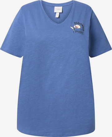 Ulla Popken Shirt in Blau: Vorderseite