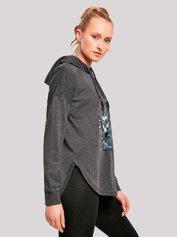 F4NT4STIC Sweatshirt 'Skelett spielt Gitarre, Musik, Liebe' in Grijs